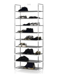 9 tier shoe rack, shoe storage, home organization, room organization, space saving