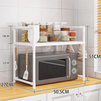 Kitchen Storage Rack Microwave Shelf Condiment Organizer Shelf Multi-Layer Simple Countertop Tidying Shelves Kitchen Accessories