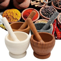 Kitchen Small Cooking Tools Resin Mortar Pestle Set Garlic Herb Spice Mixing Grinding Crusher Bowl Restaurant Accessories