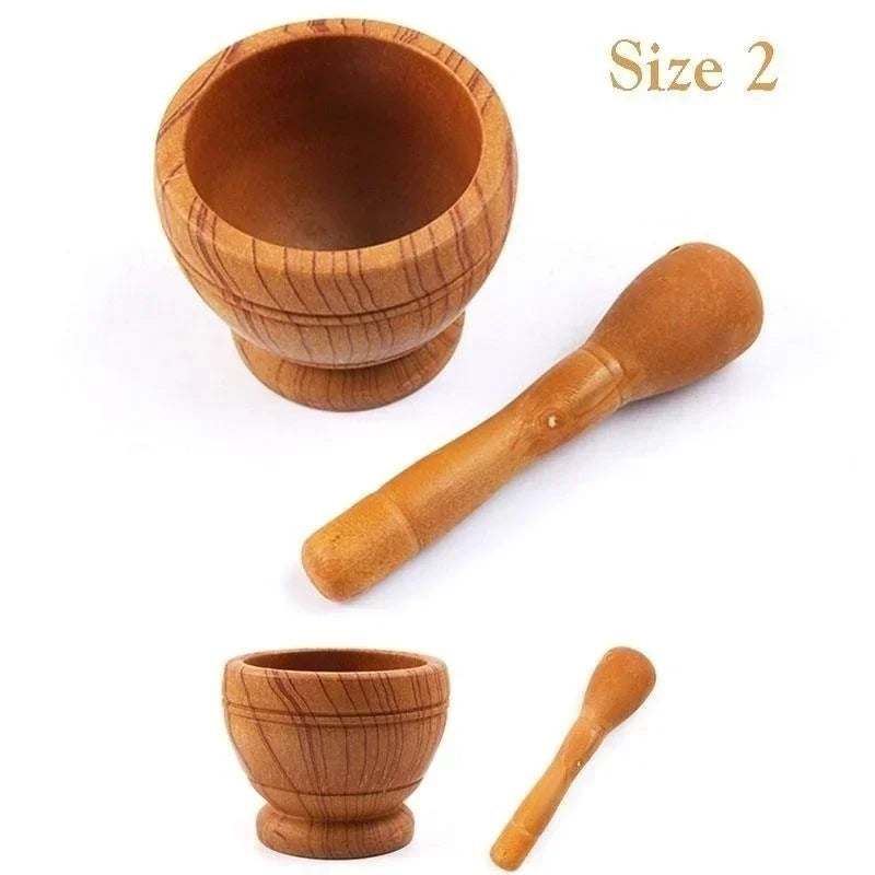 Kitchen Small Cooking Tools Resin Mortar Pestle Set Garlic Herb Spice Mixing Grinding Crusher Bowl Restaurant Accessories