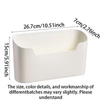 Kitchen Wall-Mounted Adhesive Storage Rack Multifunctional Cabinet Door Storage Box under Sink Drawer Shelf Bathroom Organizer