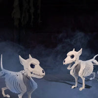 Halloween Decor Creative Home Ornament Animal Skeleton Little Wolf Skeleton Indoor Outdoor Garden Decoration