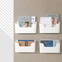 Kitchen Wall-Mounted Adhesive Storage Rack Multifunctional Cabinet Door Storage Box under Sink Drawer Shelf Bathroom Organizer