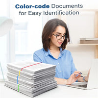 80pcs Mutilcolor Rubber Bands For Office School Home Organization Strong Elastic Band 0.12Inch Width