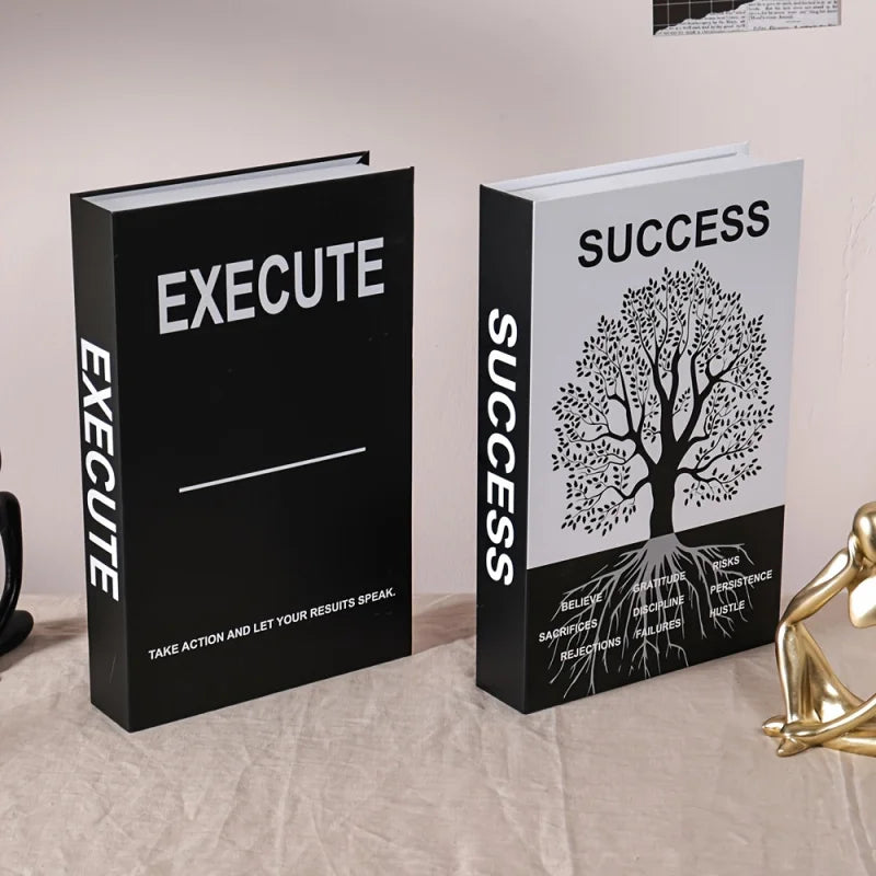 Set of 3 Inspirational Desk Decor Books Suitable for Home Office Decor Room Decor Fake Books Home Decor